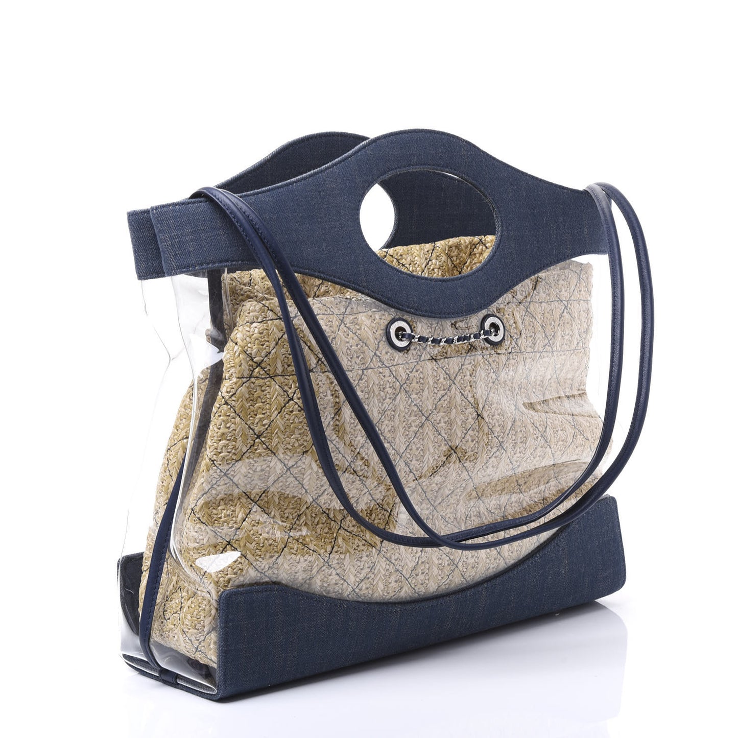 Denim PVC Chanel 31 Bag Blue