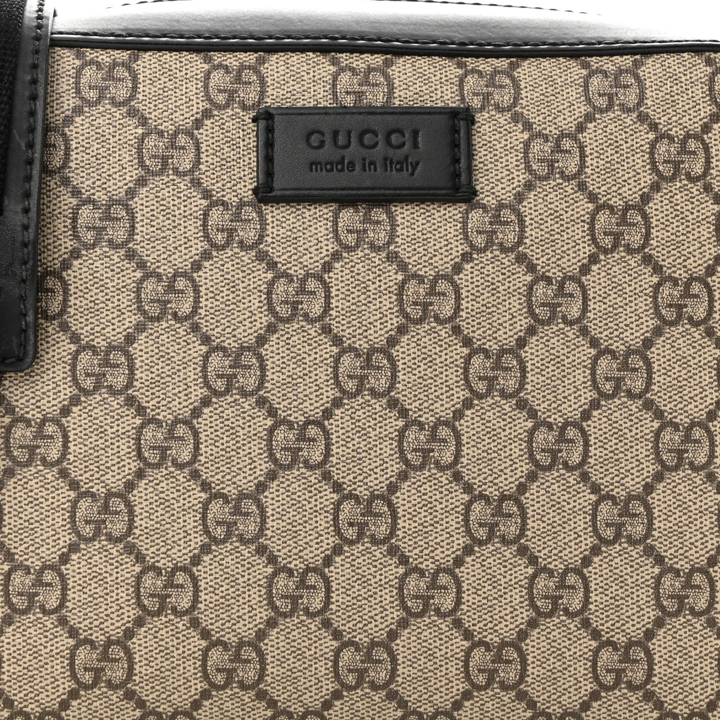 GG Supreme Monogram Camera Bag Beige Black