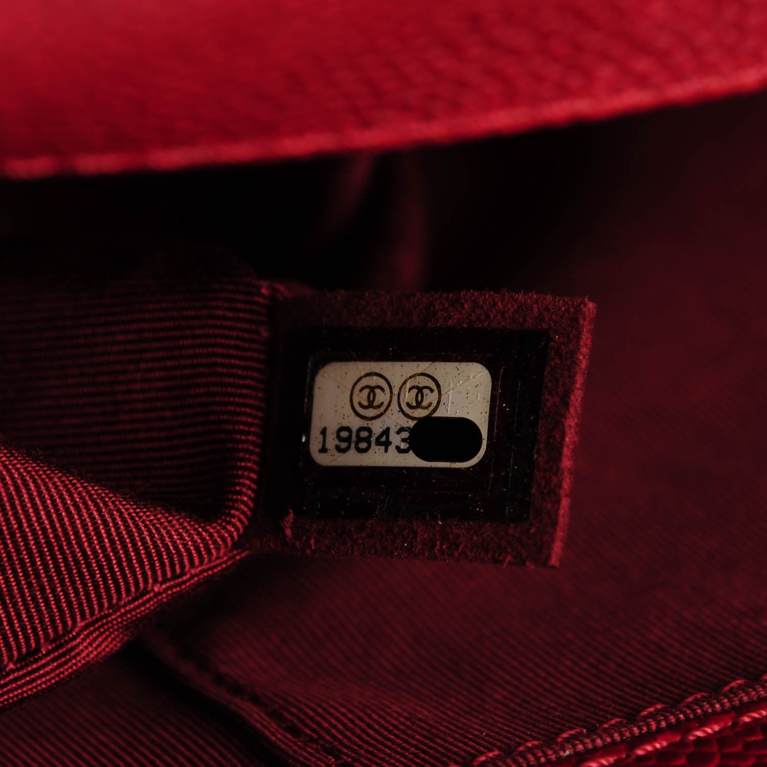 Chanel Caviar Quilted New Medium Boy Flap Dark Red 7 of 8