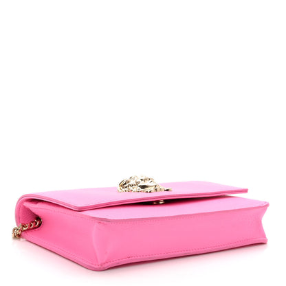 Versace Grained Calfskin Medusa Wallet On Chain Pink 4 of 9