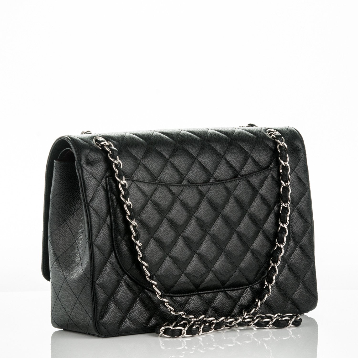 Chanel Caviar Quilted Maxi Double Flap Black 3 of 8