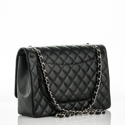Chanel Caviar Quilted Maxi Double Flap Black 3 of 8