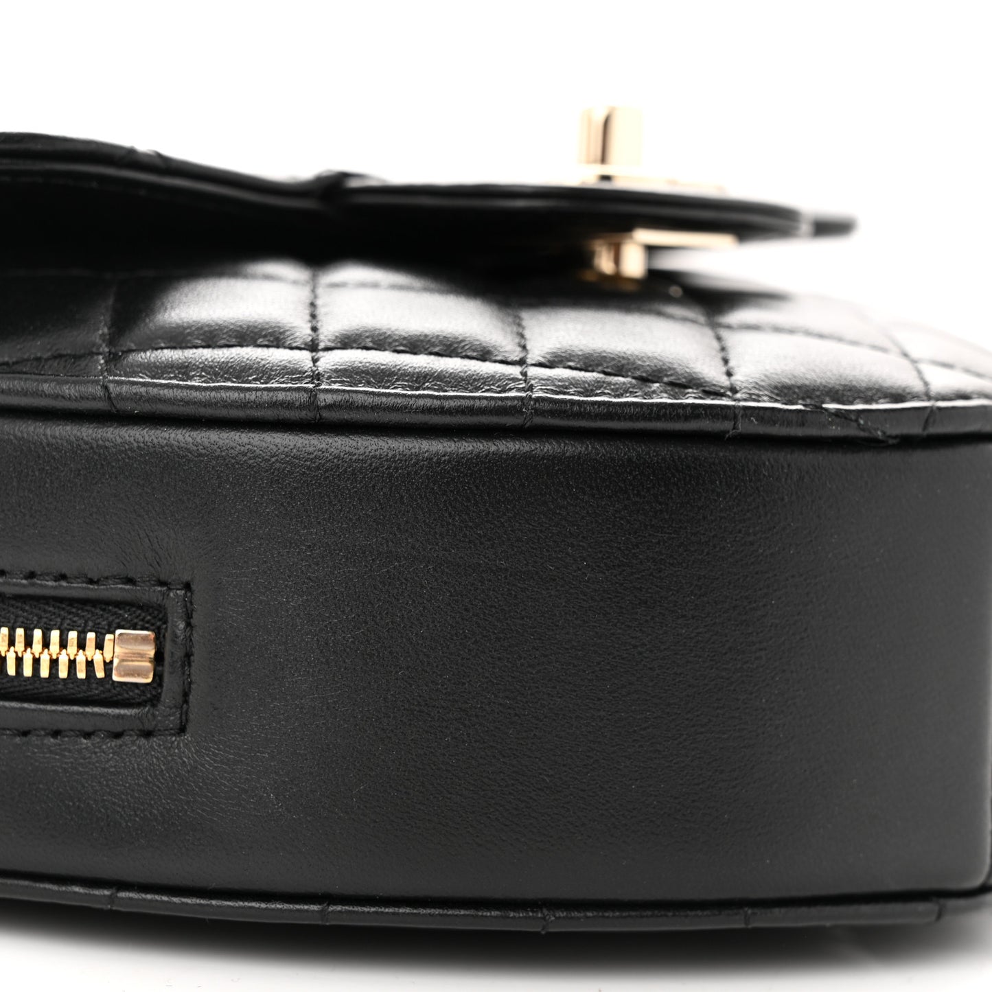 Lambskin Quilted CC In Love Heart Bag Black