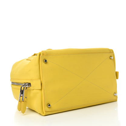 Marc Jacobs Rubber Coated Calfskin Antonia Satchel Yellow 4 of 13