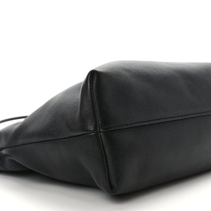 Loewe Mellow Nappa Donut Chain Flamenco Knot Clutch Black 7 of 8