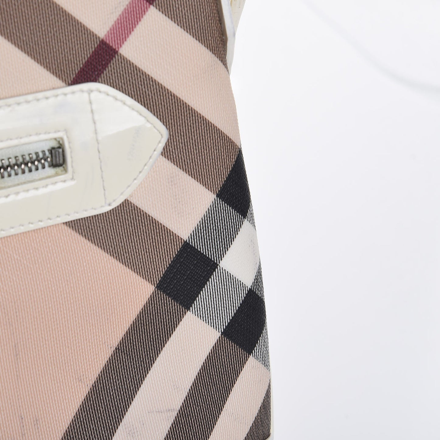 Nova Check Small Dryden Crossbody Bag White