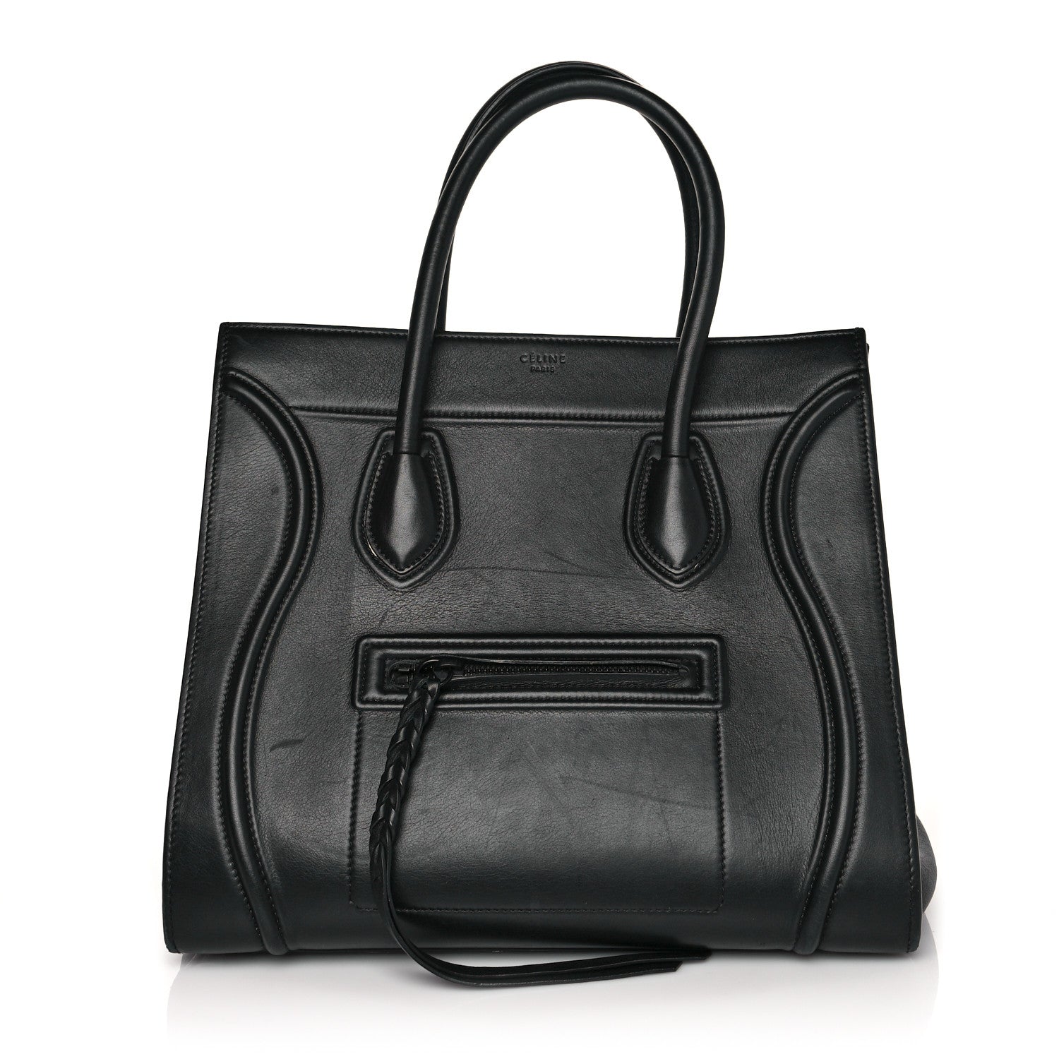 Celine Smooth Calfskin Medium Phantom Luggage Black 1 of 12