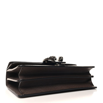Gucci Monogram Jumbo GG Textured Dollar Calfskin Small Dionysus Shoulder Bag Camel Ebony New Acero 4 of 11