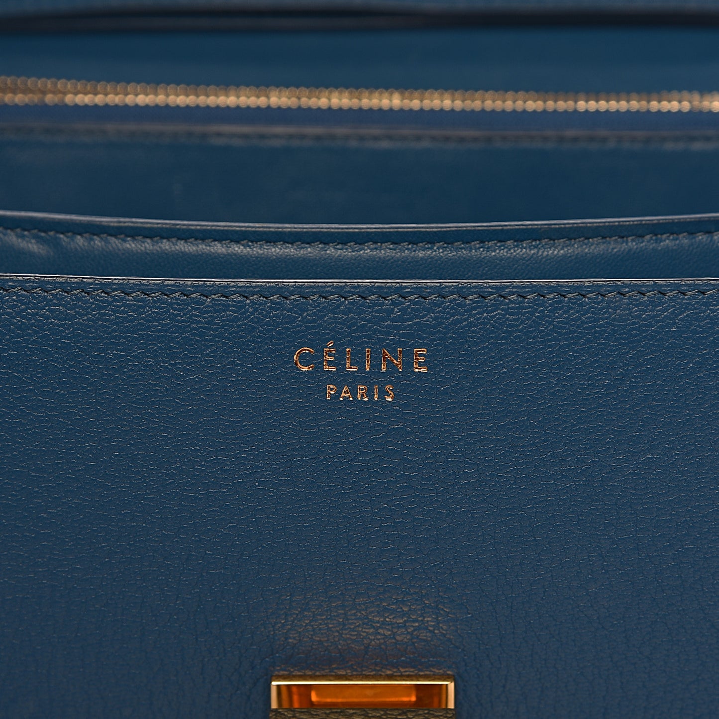 Goatskin Medium Classic Box Flap Bag Deepsea