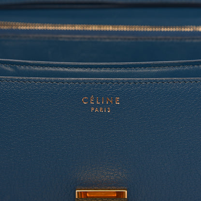 Celine Goatskin Medium Classic Box Flap Bag Deepsea 7 of 11