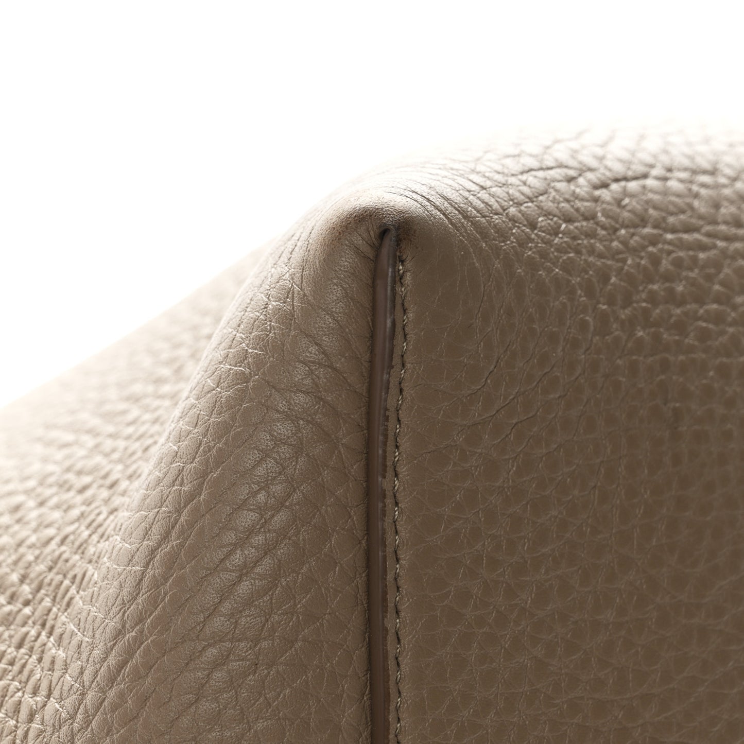 Grained Calfskin Medium N/S Park Tote Dark Taupe