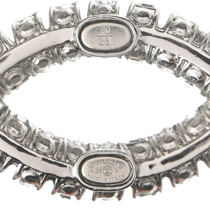 Chanel Calfskin Crystal CC Belt 70 28 Black 3 of 4
