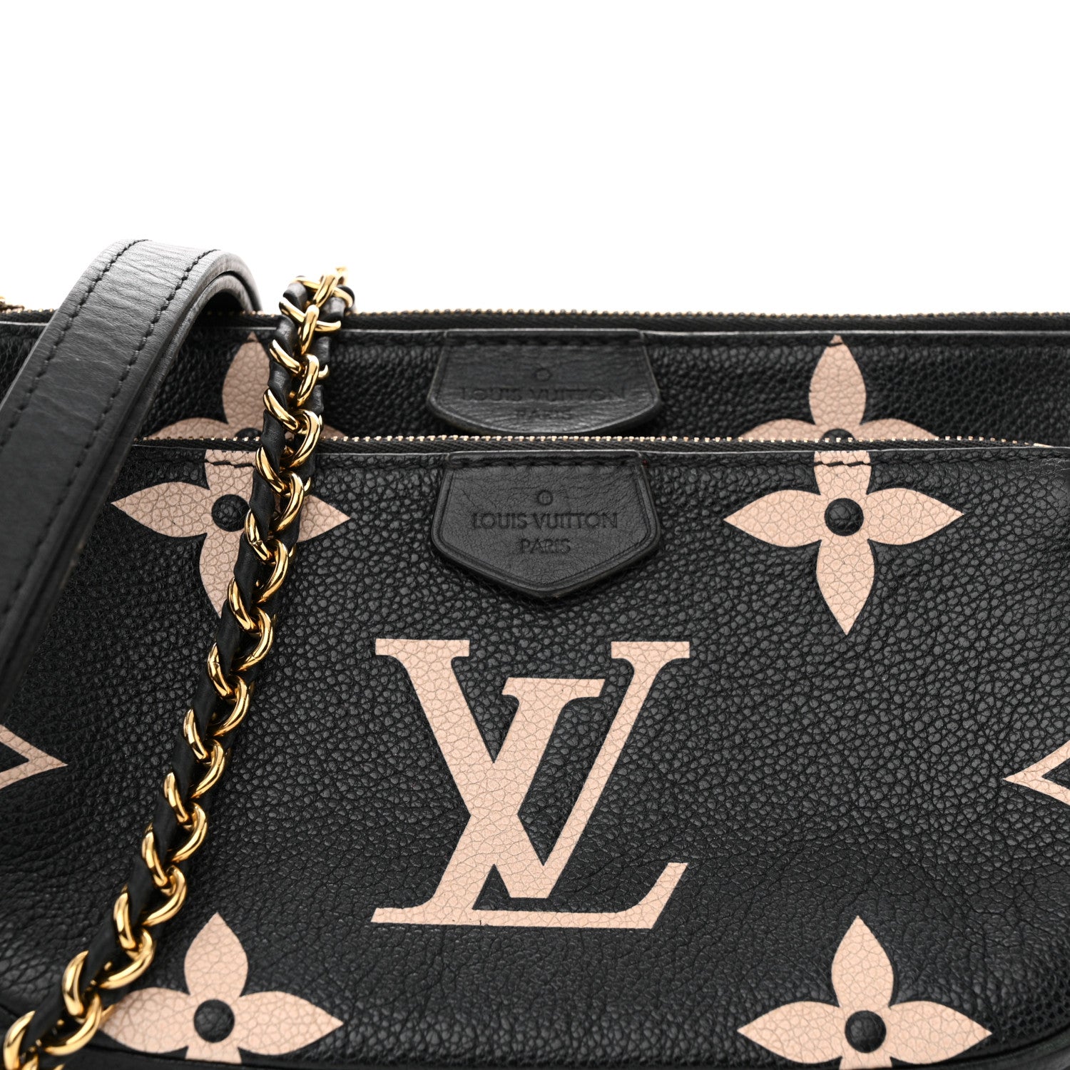 Louis Vuitton Empreinte Monogram Giant Multi Pochette Accessories Black Beige 8 of 14