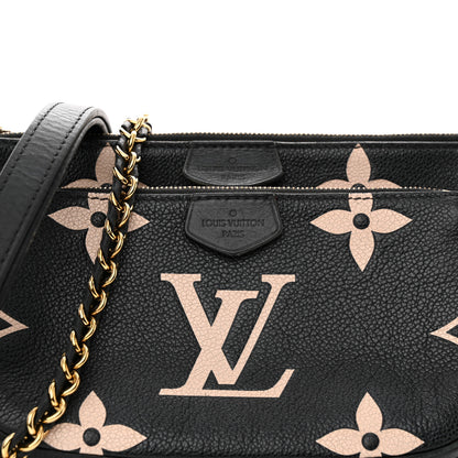 Louis Vuitton Empreinte Monogram Giant Multi Pochette Accessories Black Beige 8 of 14