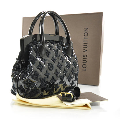 Louis Vuitton Patent Lambskin Fascination Lockit BB Black 3 of 8