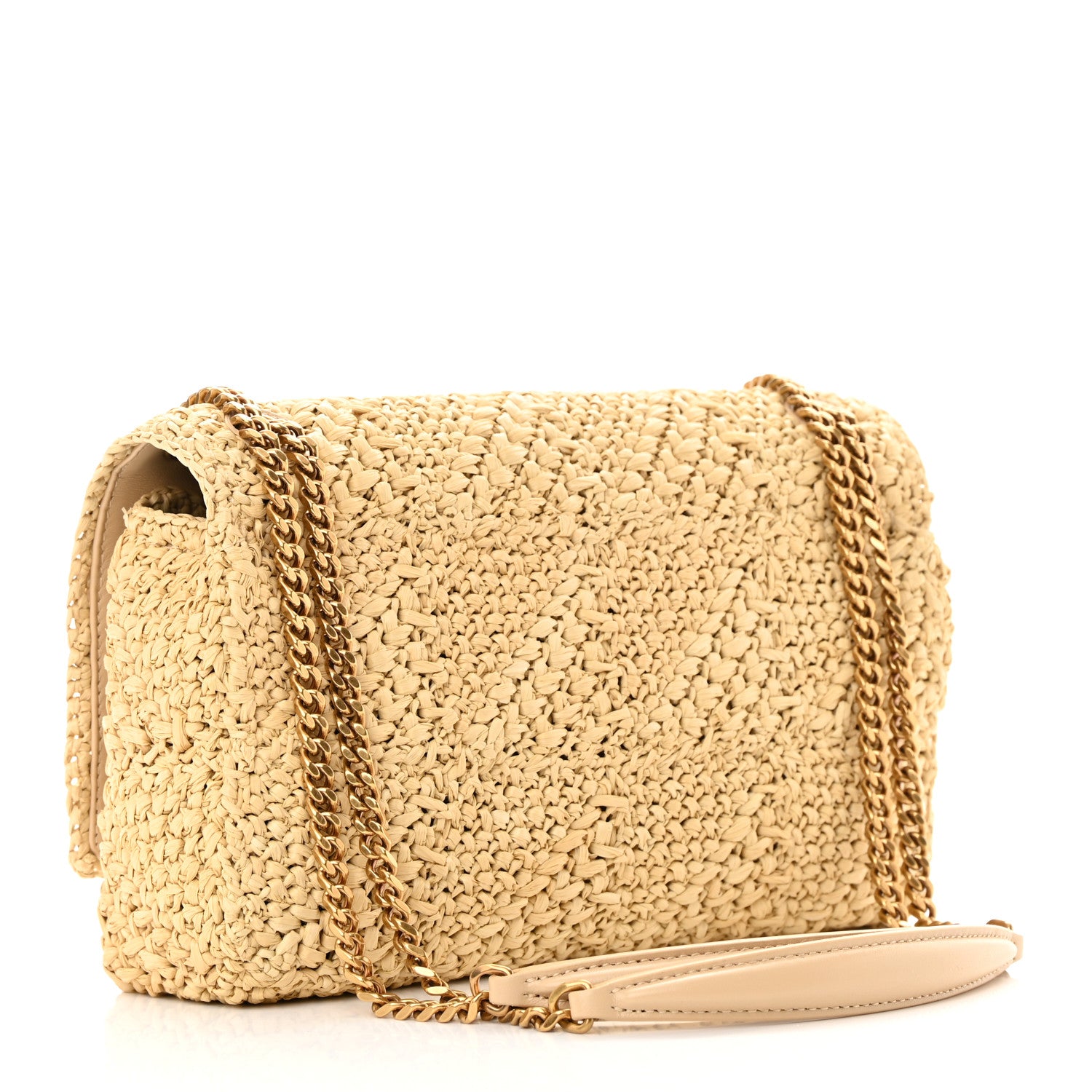 Saint Laurent Raffia Monogram Medium Jamie Natural Avorio 3 of 12