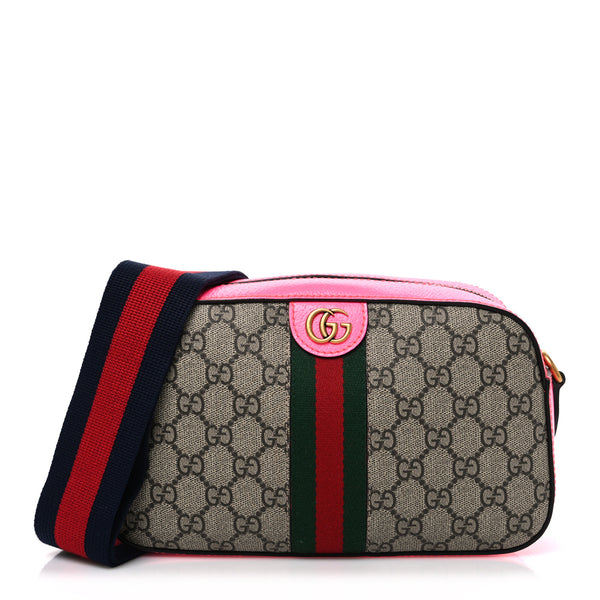 Gucci GG Supreme Monogram Textured Dollar Calfskin Web Ophidia