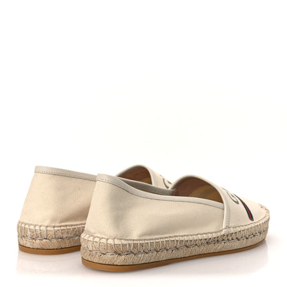 Gucci Canvas Logo Espadrilles 39 Greggio White 5 of 10
