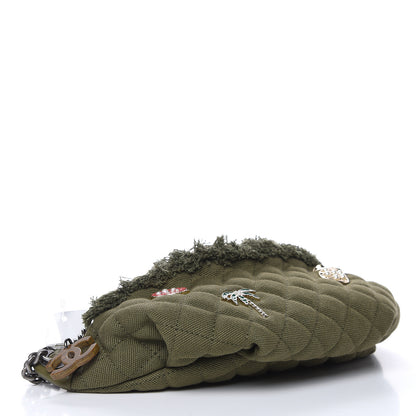 Chanel Canvas Lambskin Quilted Coco Cuba Charms Waist Bag Khaki 4 of 10