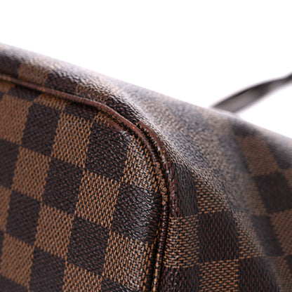 Louis Vuitton Damier Ebene Neo Neverfull MM Rose Ballerine 9 of 31