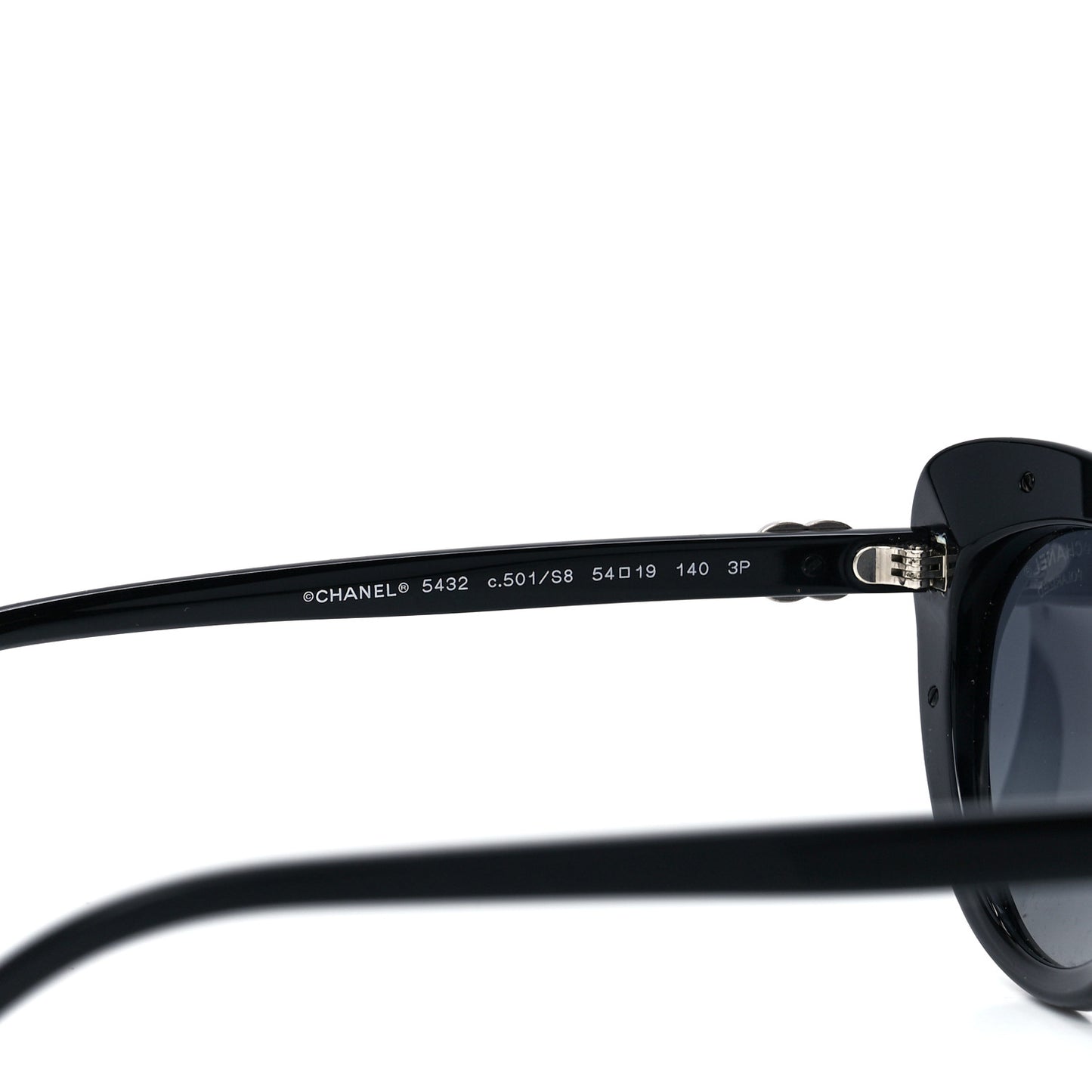 Acetate Polarized Cat Eye CC Sunglasses 5432 Black