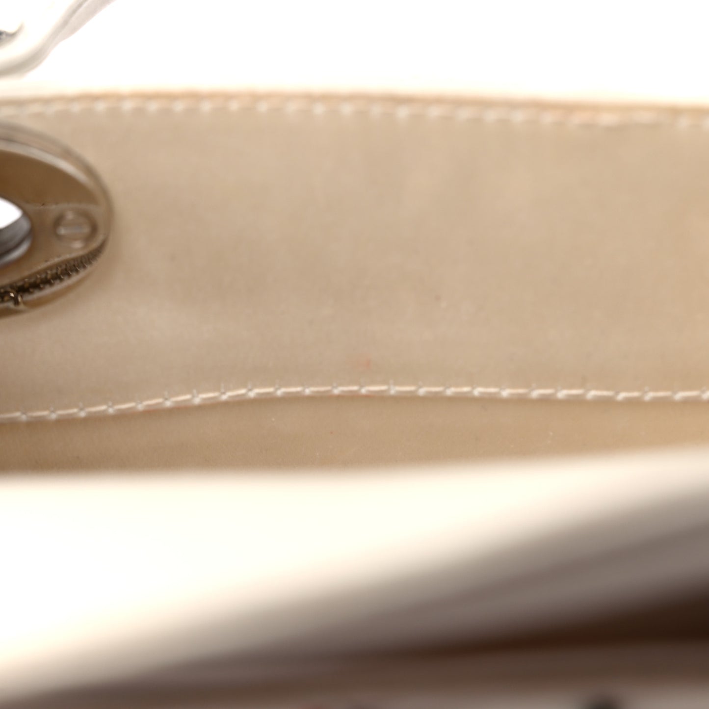 Satin Lambskin Sequin Embroidered Mini Lady Dior White Multicolor