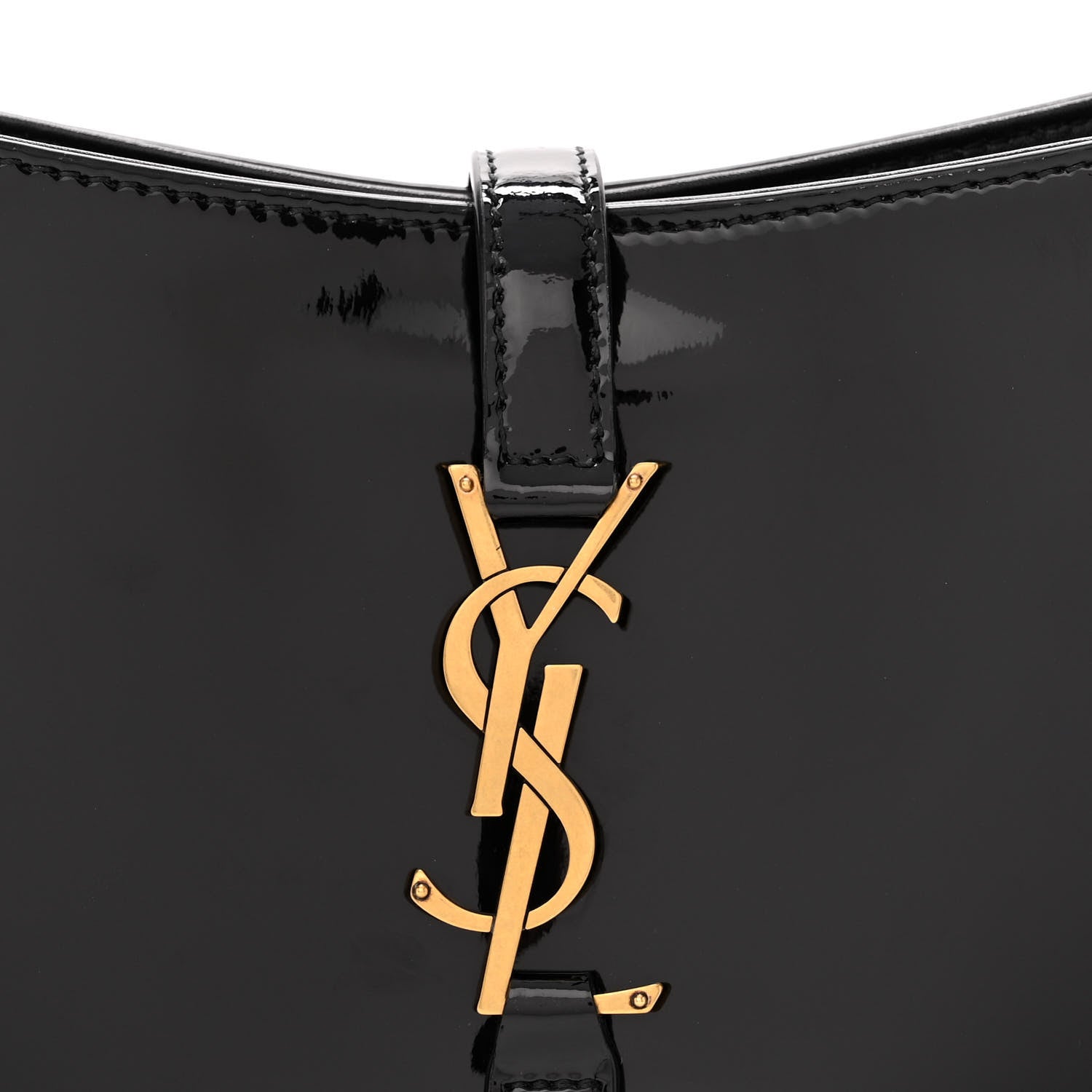 Saint Laurent Patent Le 5 A 7 Hobo Black 8 of 13