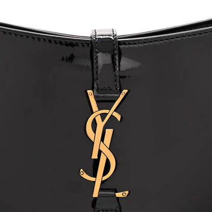 Saint Laurent Patent Le 5 A 7 Hobo Black 8 of 13