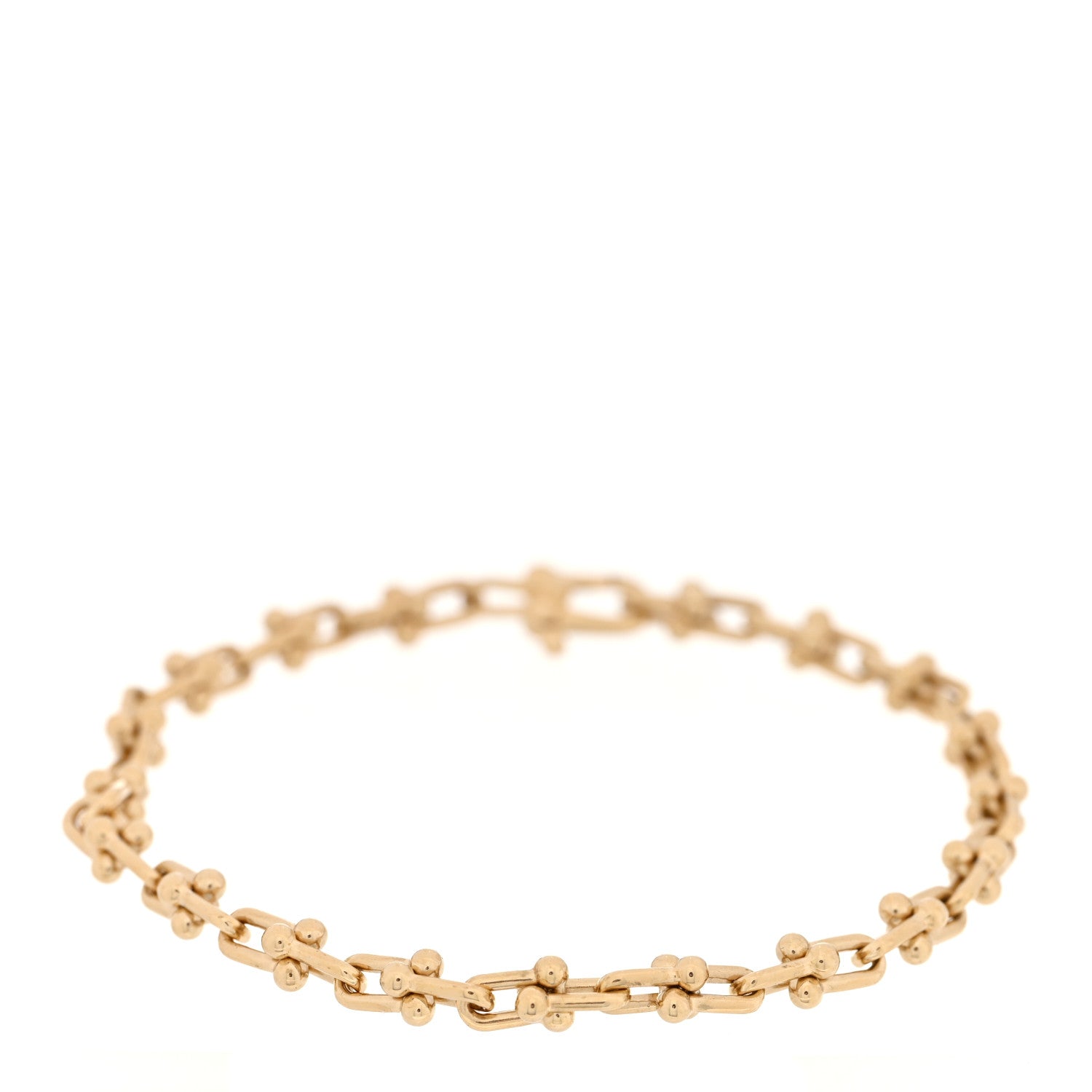 Tiffany 18K Yellow Gold Micro HardWear Link Bracelet 1 of 4