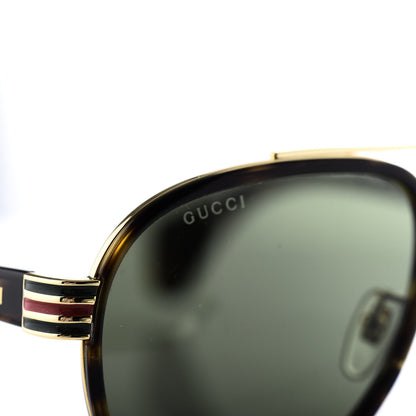 Gucci Acetate Aviator Sunglasses GG0447S Tortoise 8 of 9