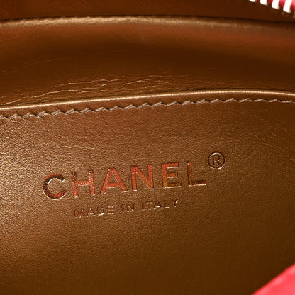 Chanel Lambskin Quilted CC Pearl Crush Camera Case Red 6 of 10