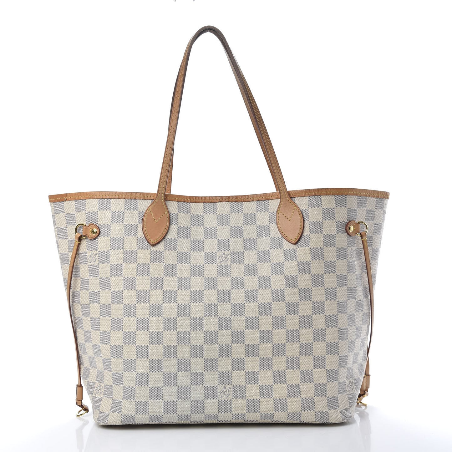 Damier Azur Neo Neverfull MM Rose Ballerine