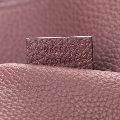 Gucci Soft Calfskin Large Jackie Top Handle Bag Bordeaux 9 of 9