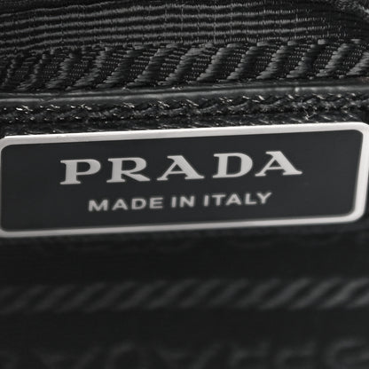 Prada Re-Nylon Saffiano Mini Pocket Single Snap Buckle Messenger Bag Black 6 of 11