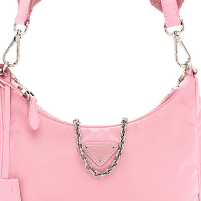 Prada Nylon Re-Edition 2005 Shoulder Bag Rosa 8 of 12