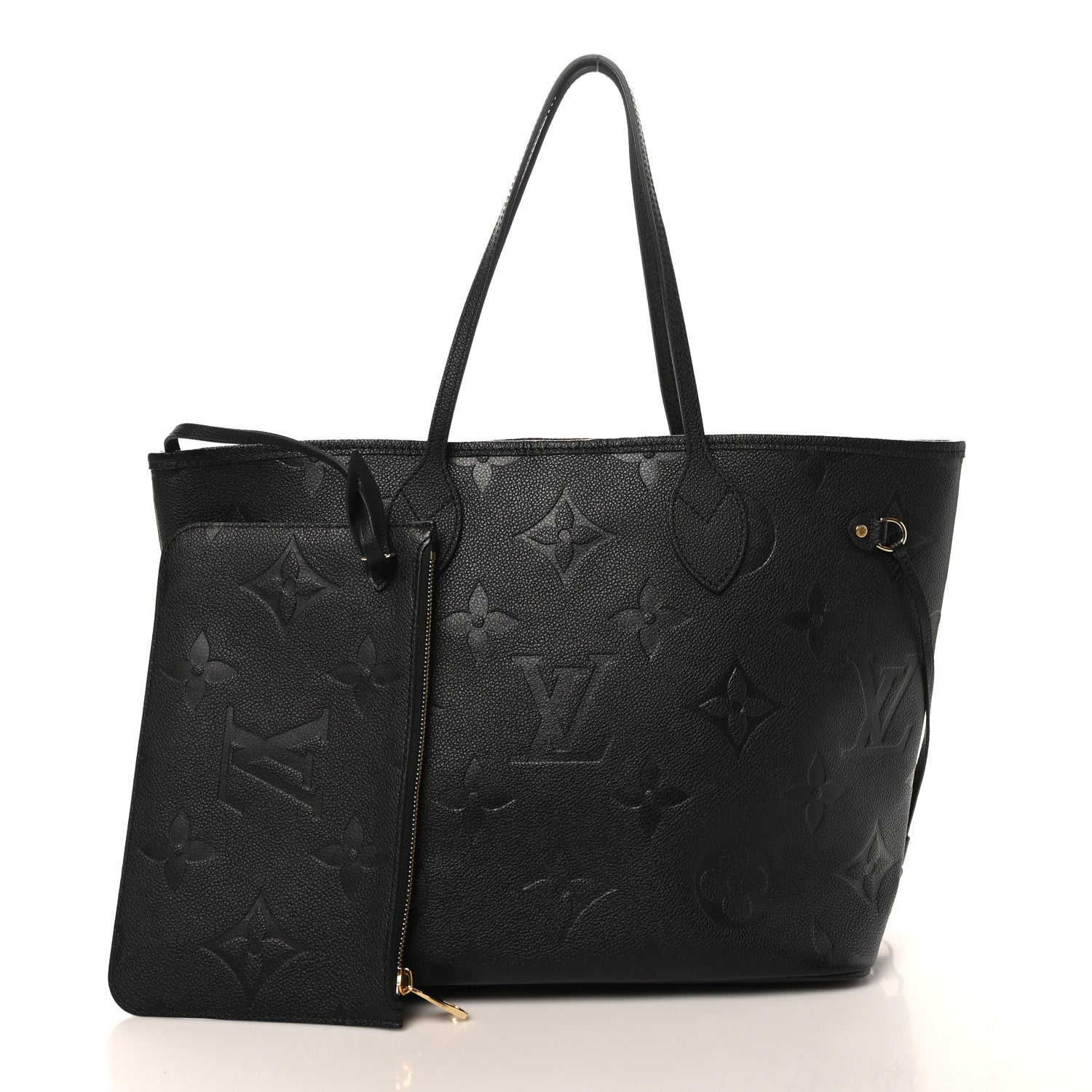 Louis Vuitton Empreinte Monogram Giant Neverfull MM Black 3 of 10