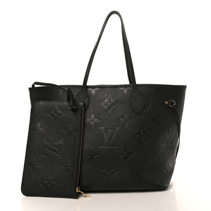 Louis Vuitton Empreinte Monogram Giant Neverfull MM Black 3 of 10