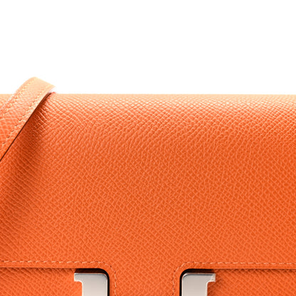 Hermes Epsom Constance Long Wallet To Go Wallet Orange 7 of 10