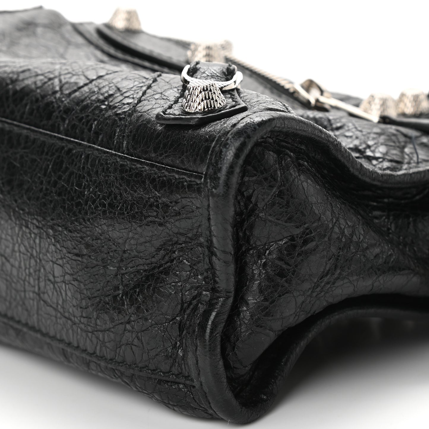 Agneau Giant 12 Silver Hardware Mini City Black