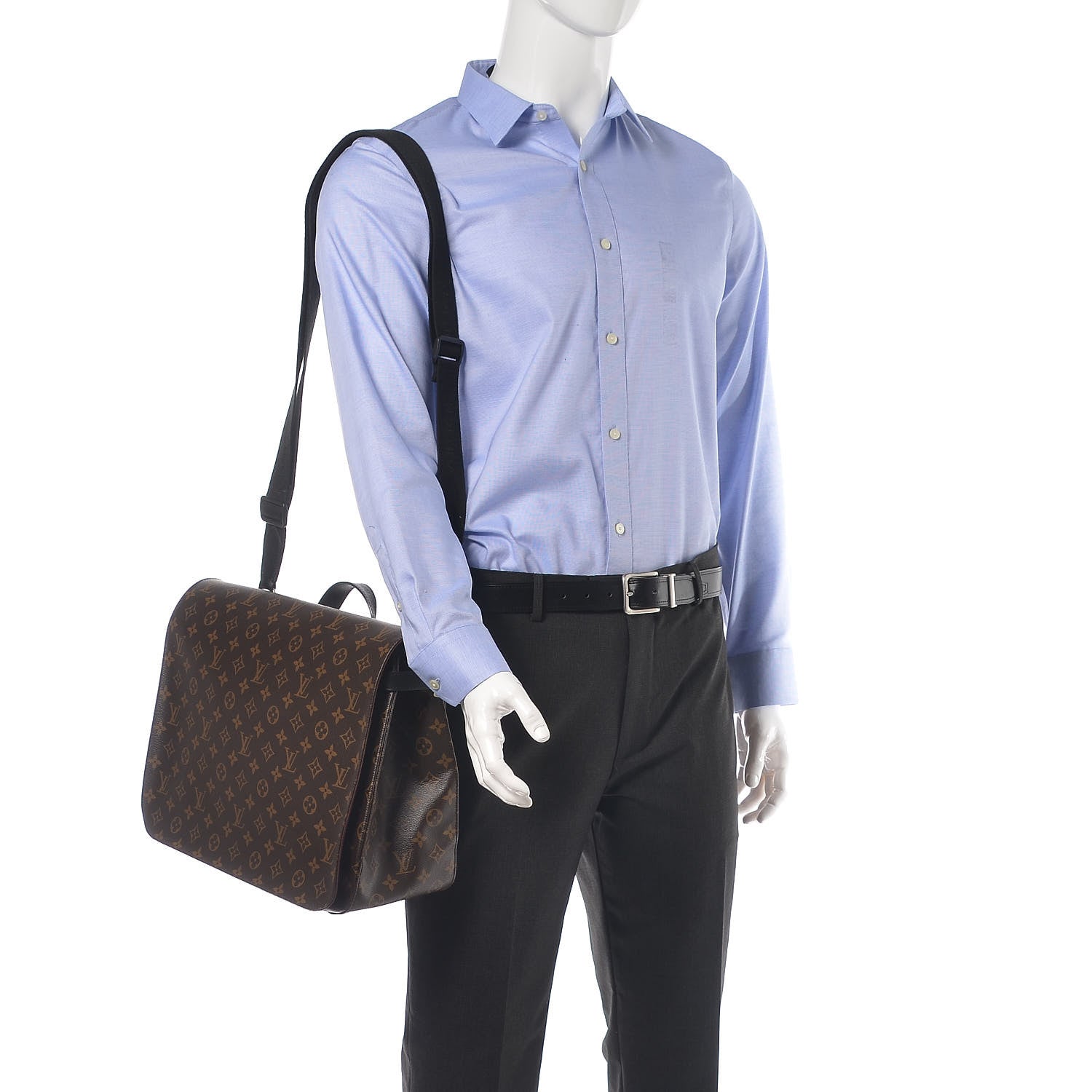 Louis Vuitton Monogram Macassar Drake Messenger 2 of 9