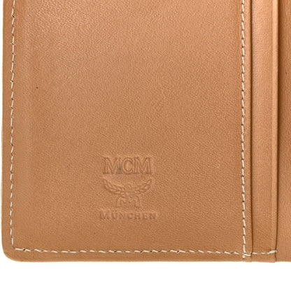 MCM Visetos Trifold Wallet Pink White 6 of 9