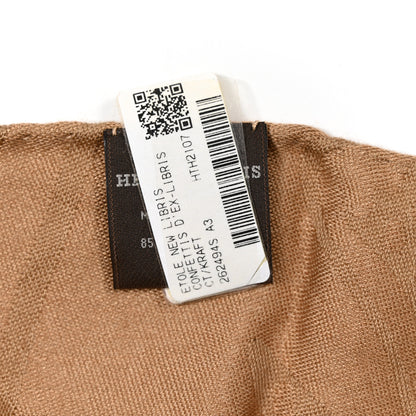 Hermes Cashmere Silk New Libris Confettis D'Ex Stole Kraft 3 of 3