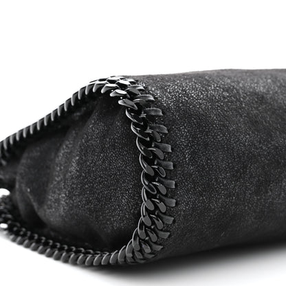 Stella McCartney Shaggy Deer Mini Falabella Fold Over Tote Black 10 of 11