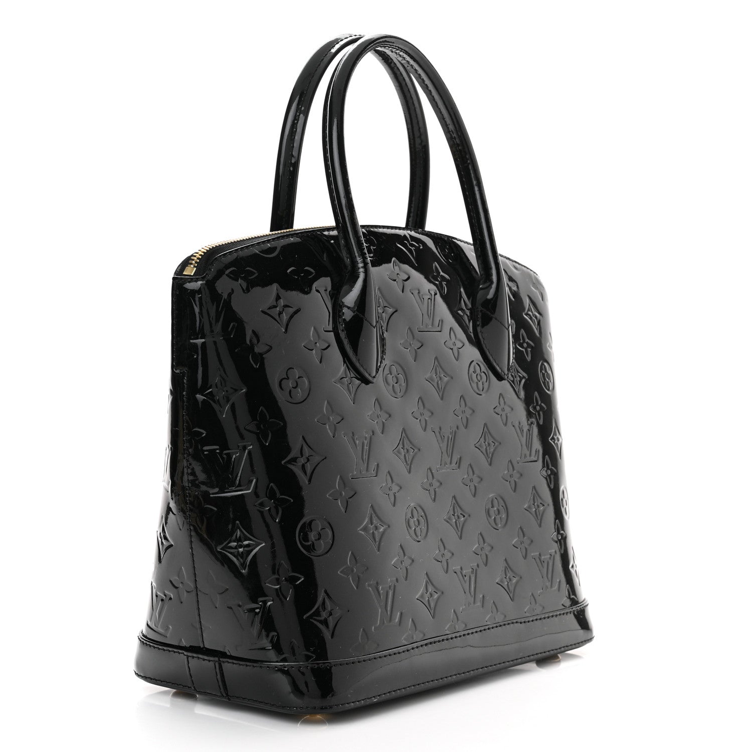Louis Vuitton Vernis Lockit PM Black 2 of 9