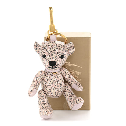 Burberry Calfskin Print Monogram Thomas Bear Bag Charm Pink 6 of 6