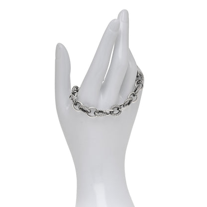 David Yurman Sterling Silver 10mm Medium Oval Link Bracelet 2 of 5