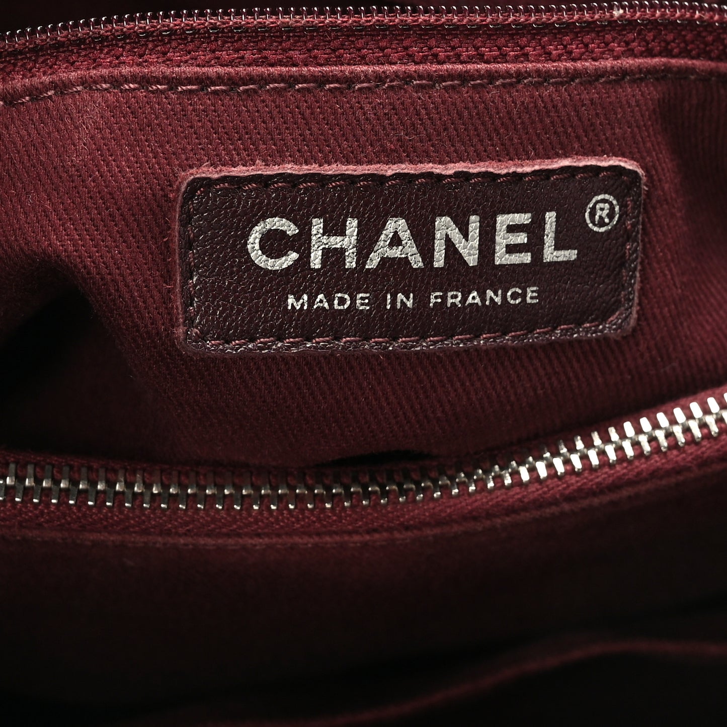 Patent Chevron Shopper Tote Black