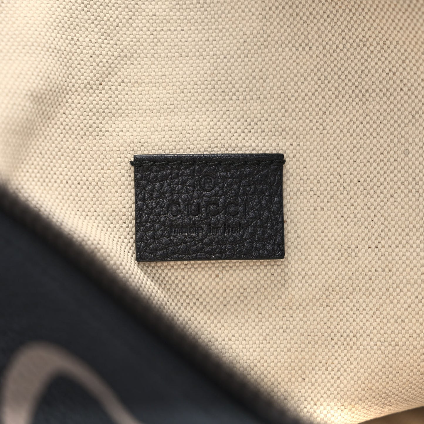 Grained Calfskin Logo Belt Bag Black