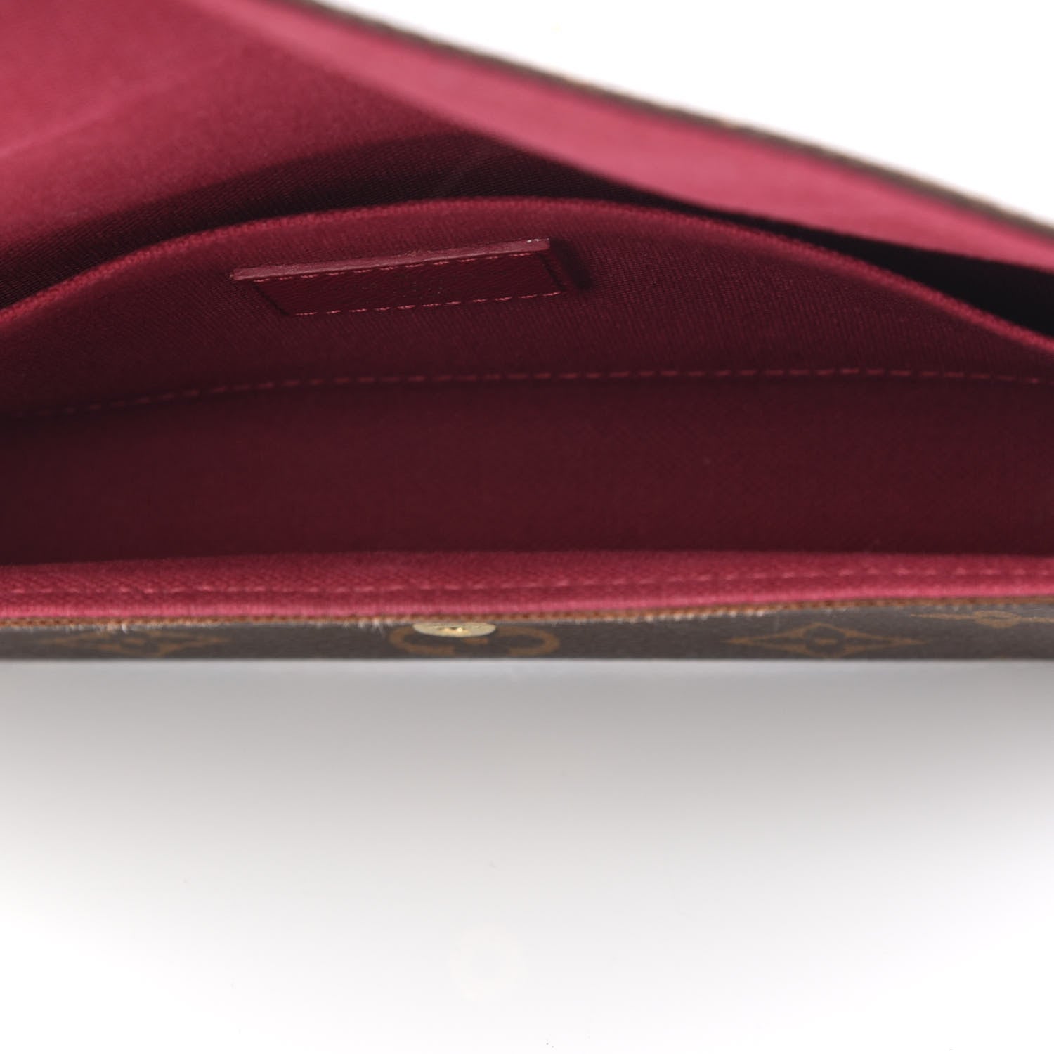 Louis Vuitton Monogram Pochette Felicie Chain Wallet Fuchsia 4 of 9