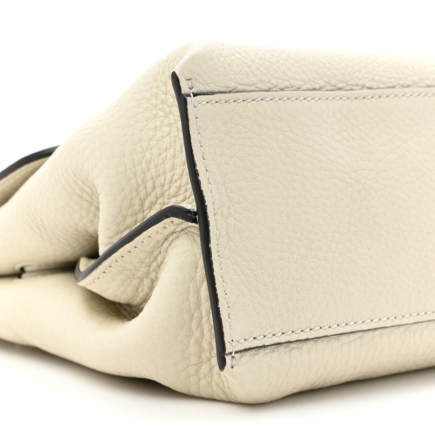 Gucci Cellarius Calfskin Small Bamboo Daily Top Handle Bag Mystic White 8 of 8